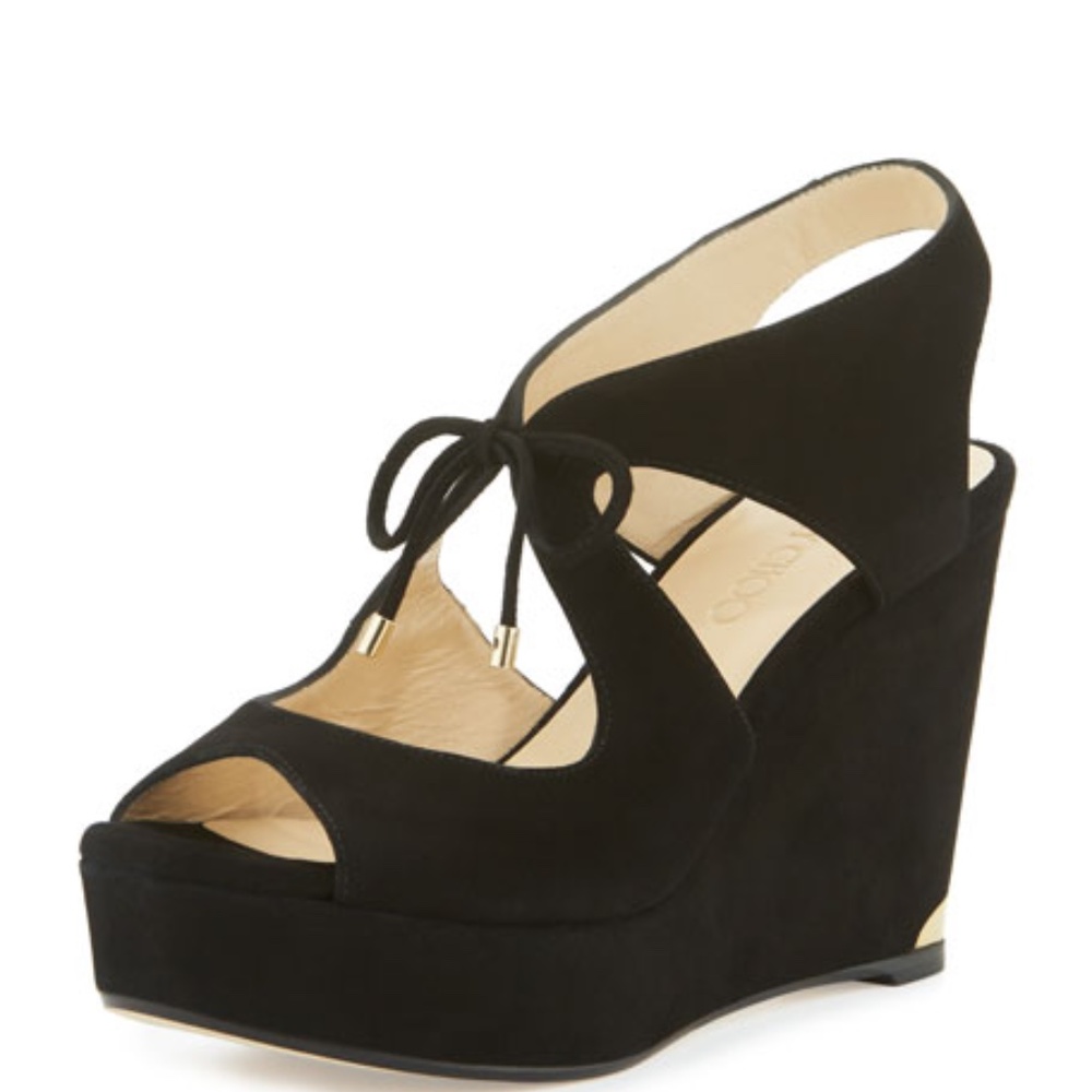 Jimmy Choo Nayeem Suede Platform Sandal